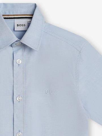BOSS Kidswear Средняя посадка Рубашка в Синий