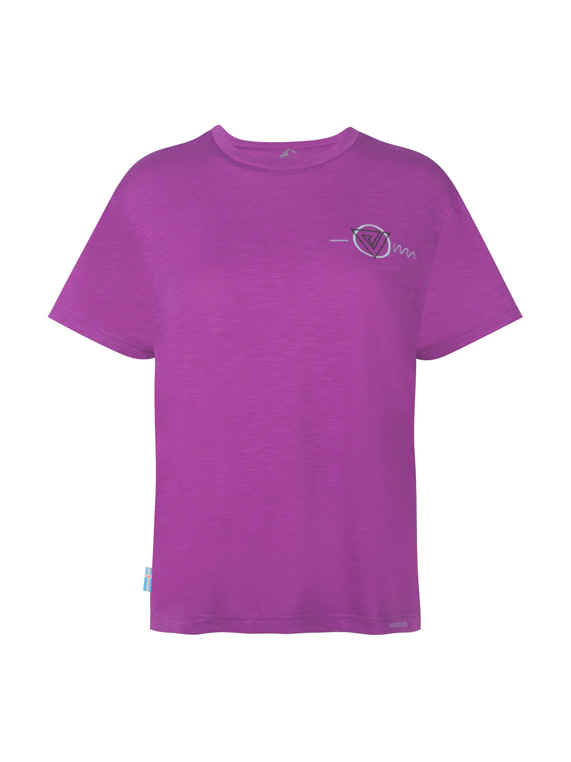 WESTFJORD Funktionsshirt‌‌‌‌‌‌‌ in Lila: Vorderseite