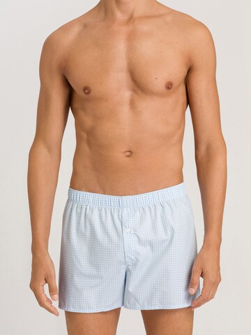 Hanro Boxer shorts ' Fancy Woven ' in Blue: front