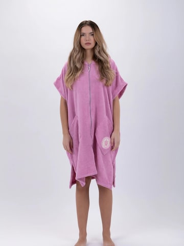 Pacifique Sud Sport-Bademantel 'Surf Rosa'‌ in Pink: Vorderseite