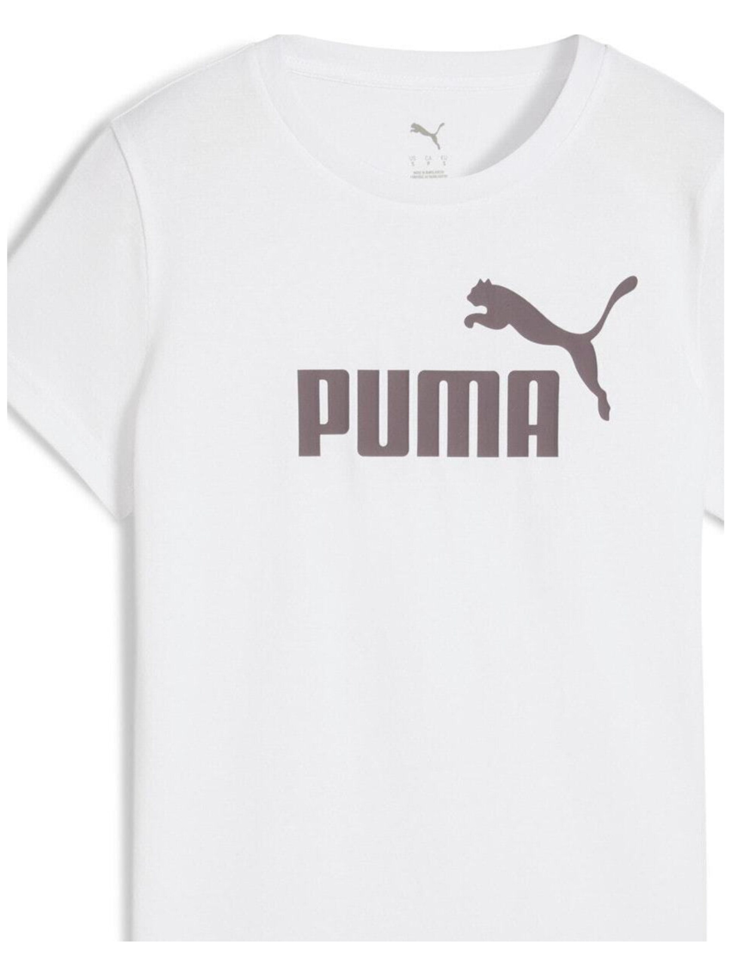 T-shirt fonctionnel 'Ess No. 1' PUMA en blanc : devant