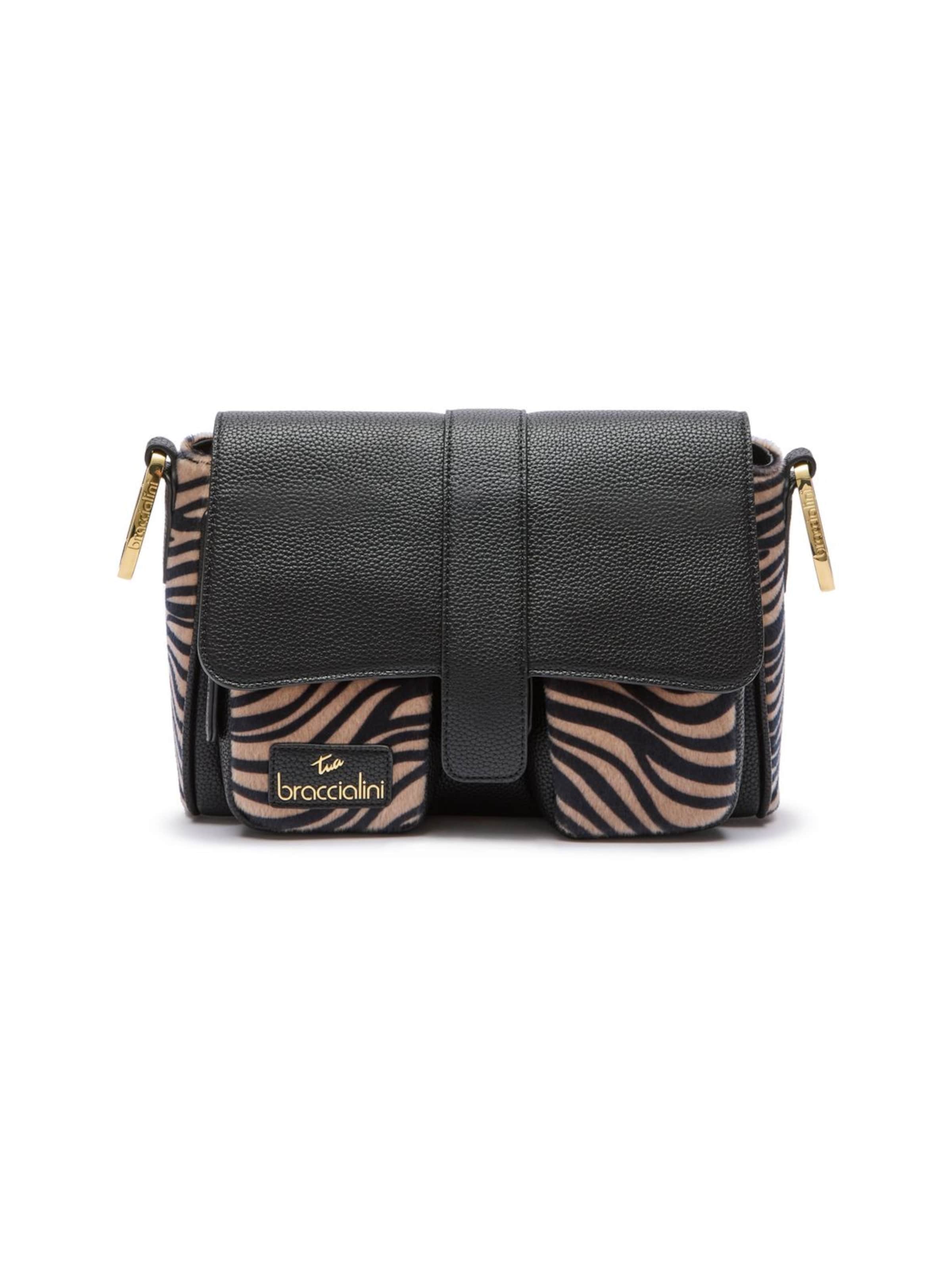 Braccialini Schultertasche 'Jinny Animalier'‌‌‌‌‌ in Mischfarben: Vorderseite