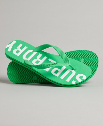 Superdry T-Bar Sandals 'Code Essential' in Green