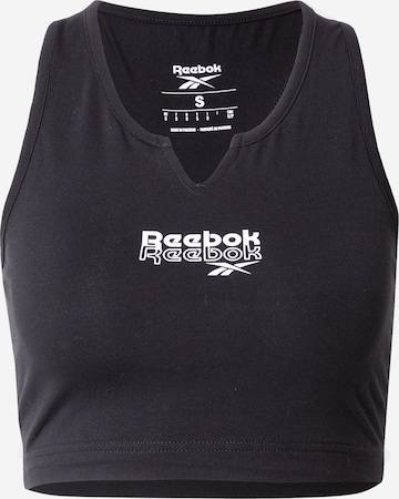 Reebok Sporttop in Zwart: voorkant