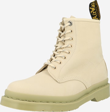 Dr. Martens Veterlaarsjes '1460' in Beige: voorkant