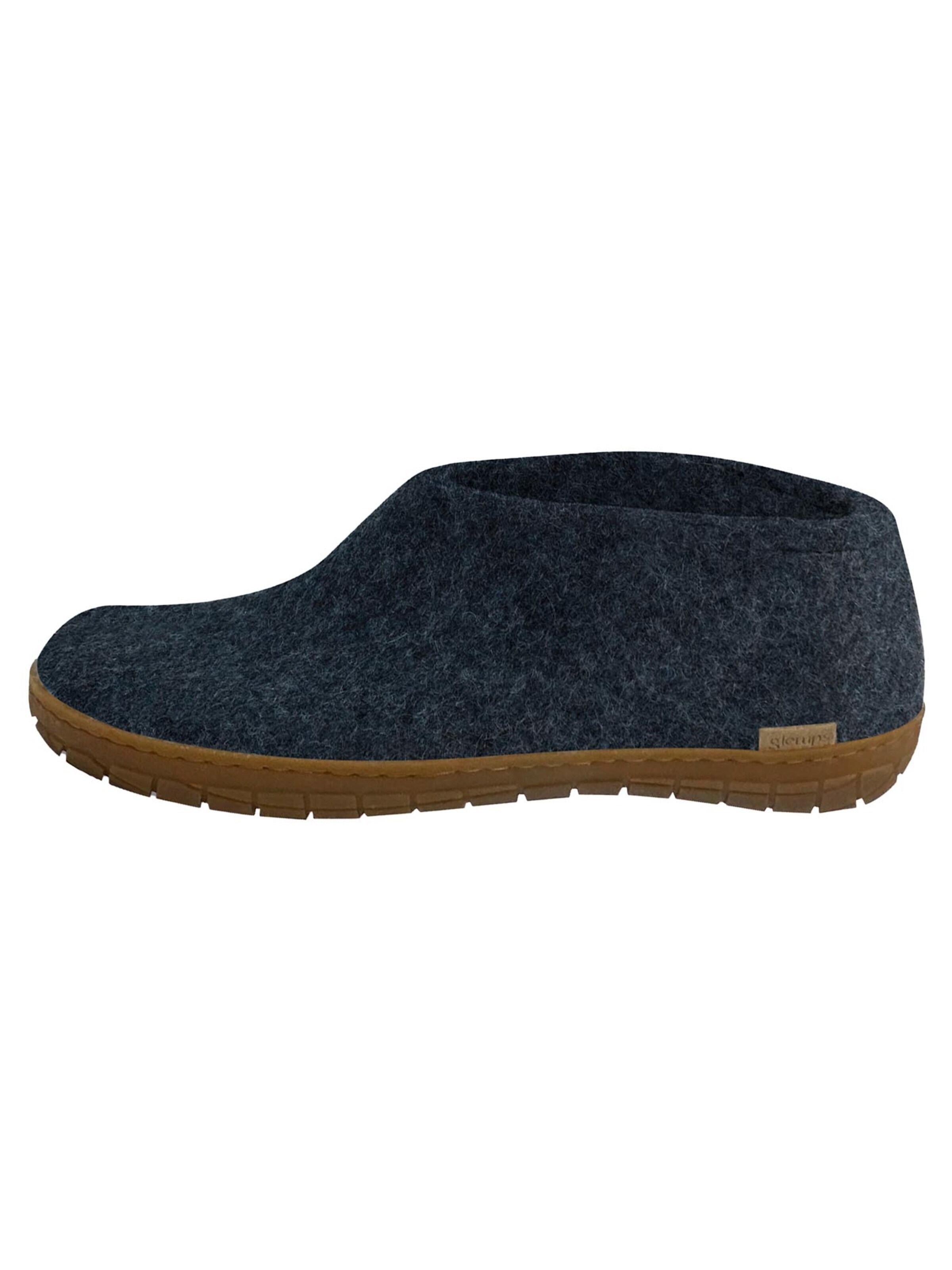 Glerups Huisschoenen 'Naturkautschuksohle' in Blauw: voorkant