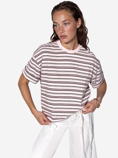 Busem T-shirt en S en marron / blanc, Vue avec produit