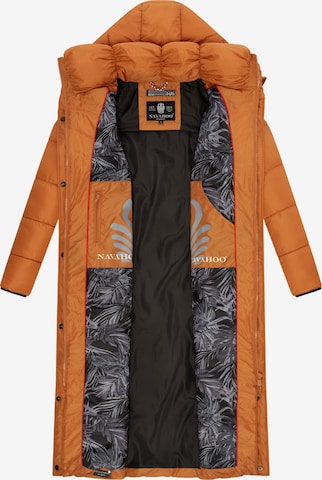 NAVAHOO Zimný kabát 'Waffelchen' - oranžová