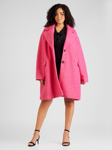 ONLY Carmakoma Between-Seasons Coat 'VALERIA' in Pink