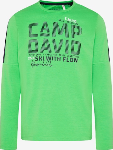 CAMP DAVID Shirt in Green: front