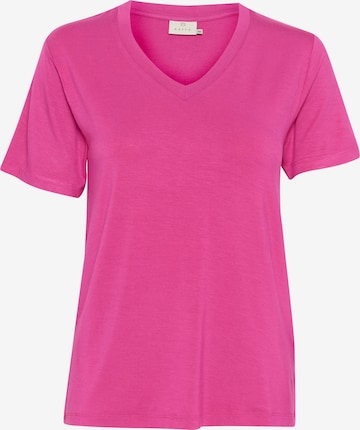 T-shirt Kaffe en rose : devant