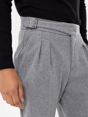 Antioch Regular Pleat-Front Pants in Grey