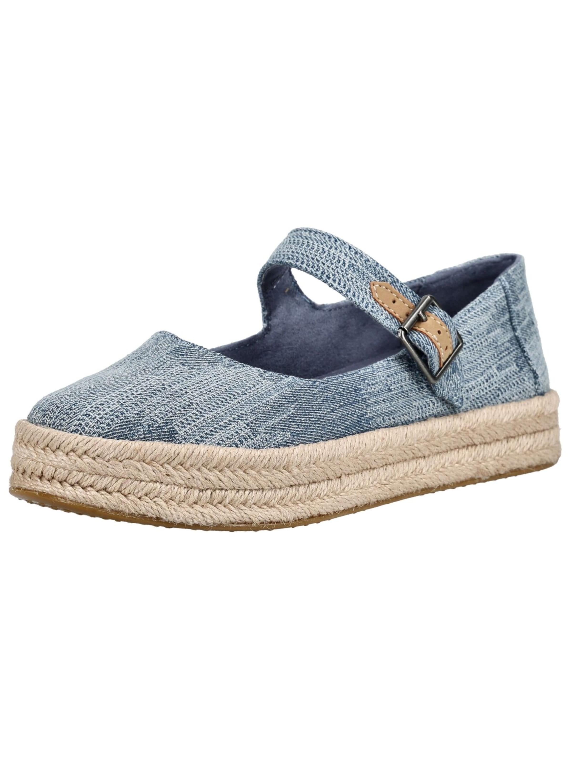 TOMS Espadrilles in Blauw: voorkant
