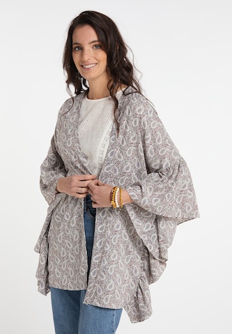 usha FESTIVAL Knit Cardigan in White: front