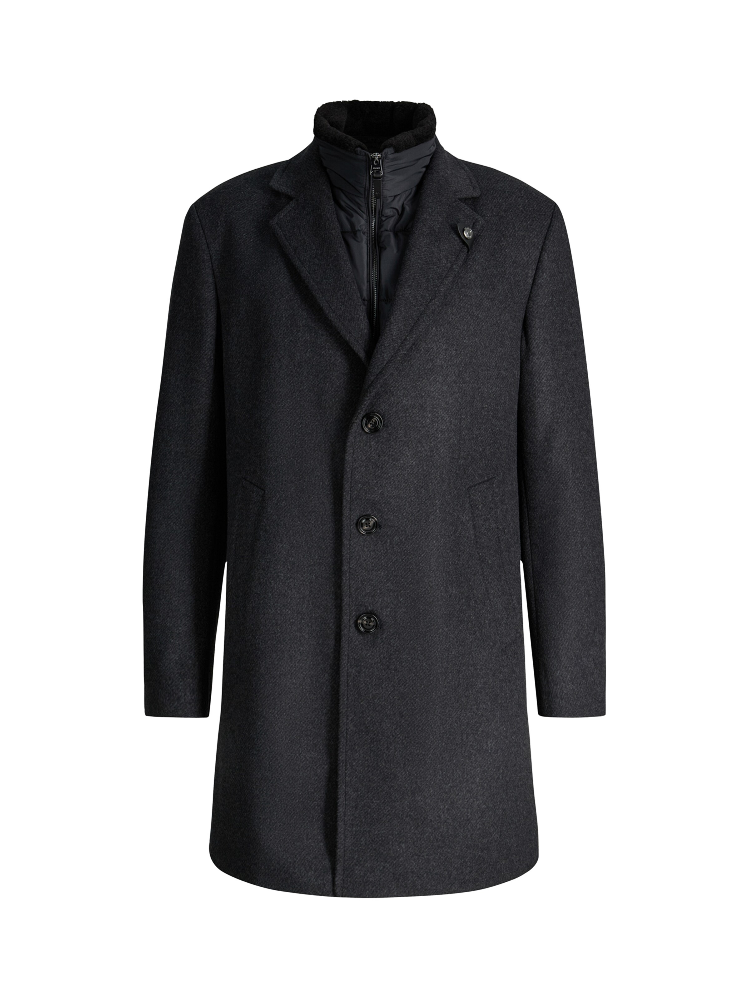 JOOP! Between-Seasons Coat in Grey: front