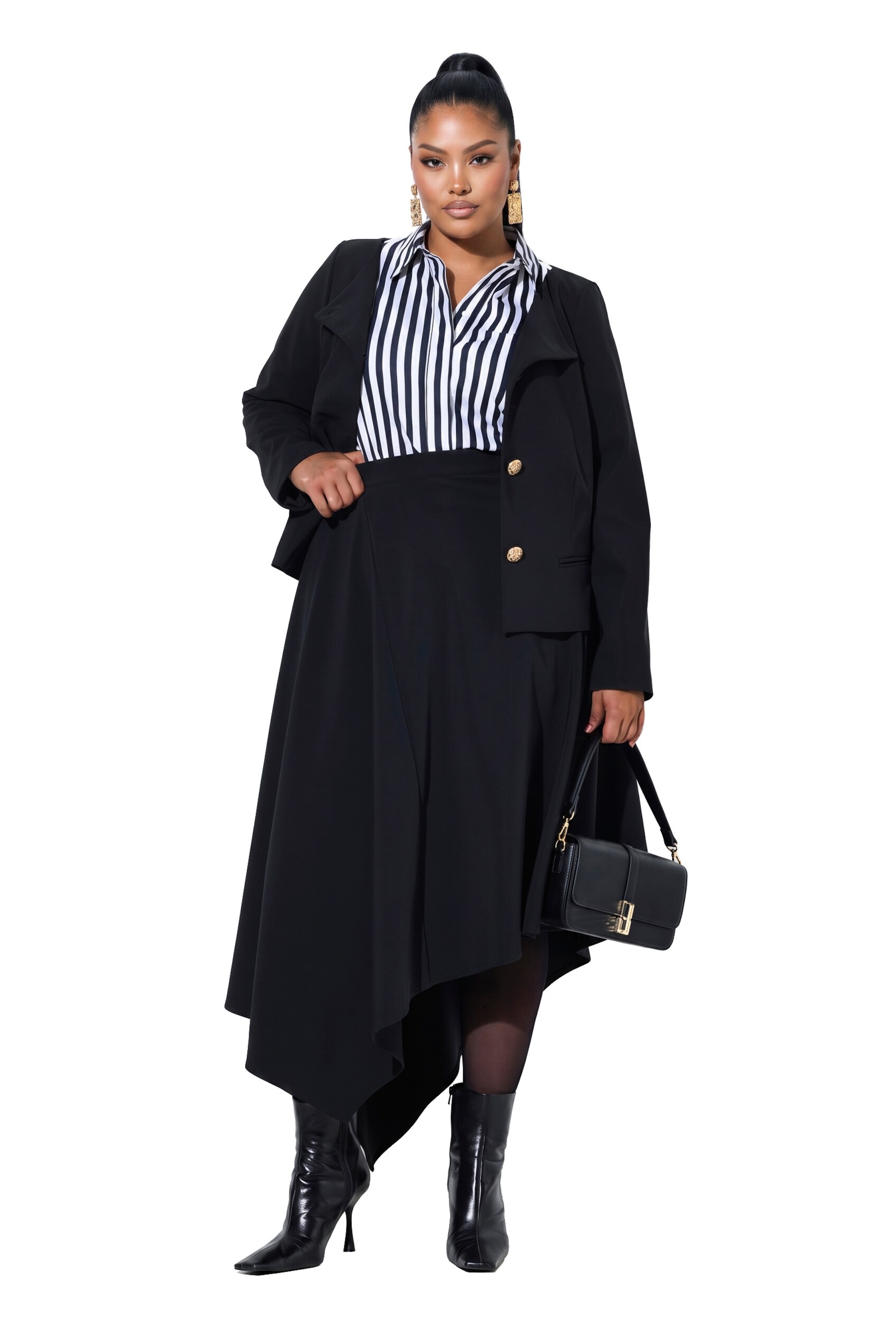 Ulla Popken Rok in Zwart
