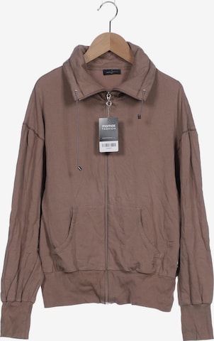 HECHTER PARIS Sweatshirt & Zip-Up Hoodie in L in Brown: front