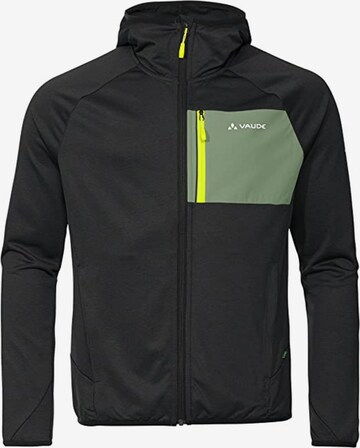 VAUDE Athletic Fleece Jacket 'Tekoa' in Black: front