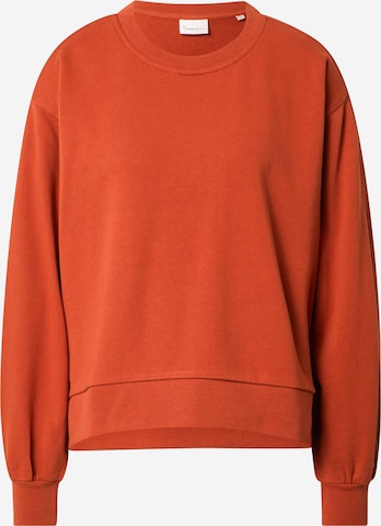 KnowledgeCotton Apparel - Sweatshirt 'Erica' em vermelho: frente