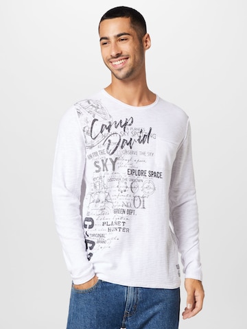 CAMP DAVID - Camisa em branco: frente