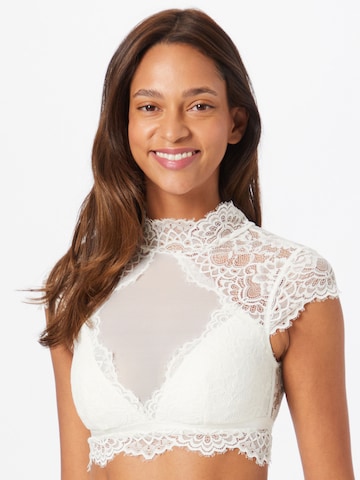 Hunkemöller High neck Bra 'Marilyn' in White: front