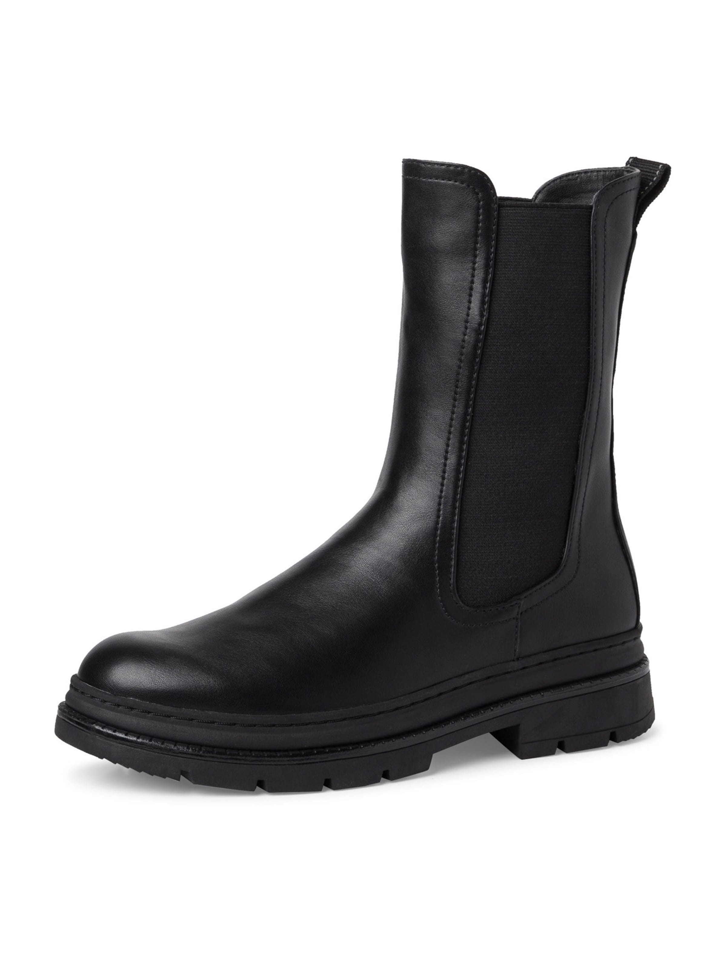 Tamaris Chelsea boots in Black: front