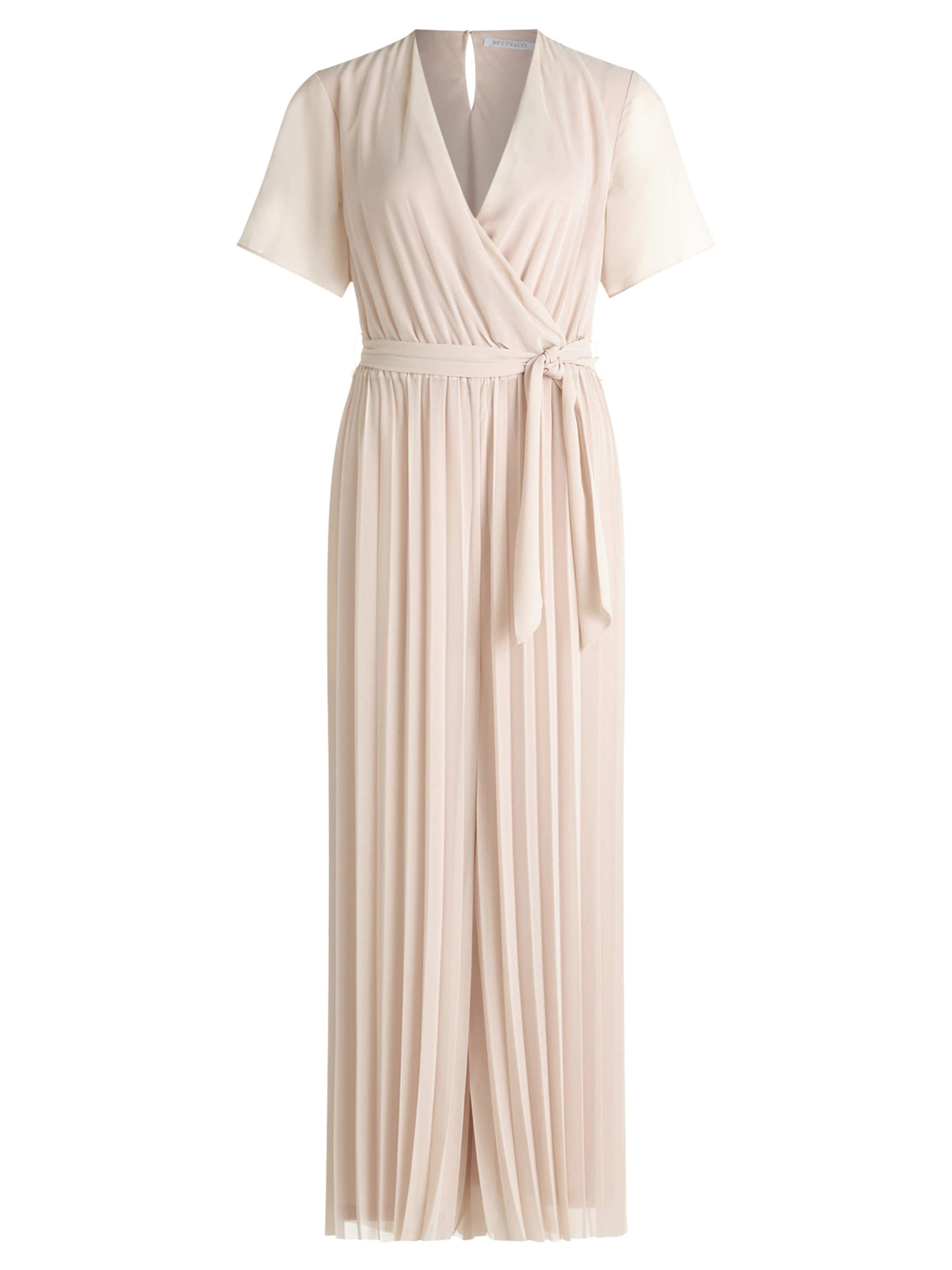 Tuta jumpsuit di Betty & Co in beige: frontale