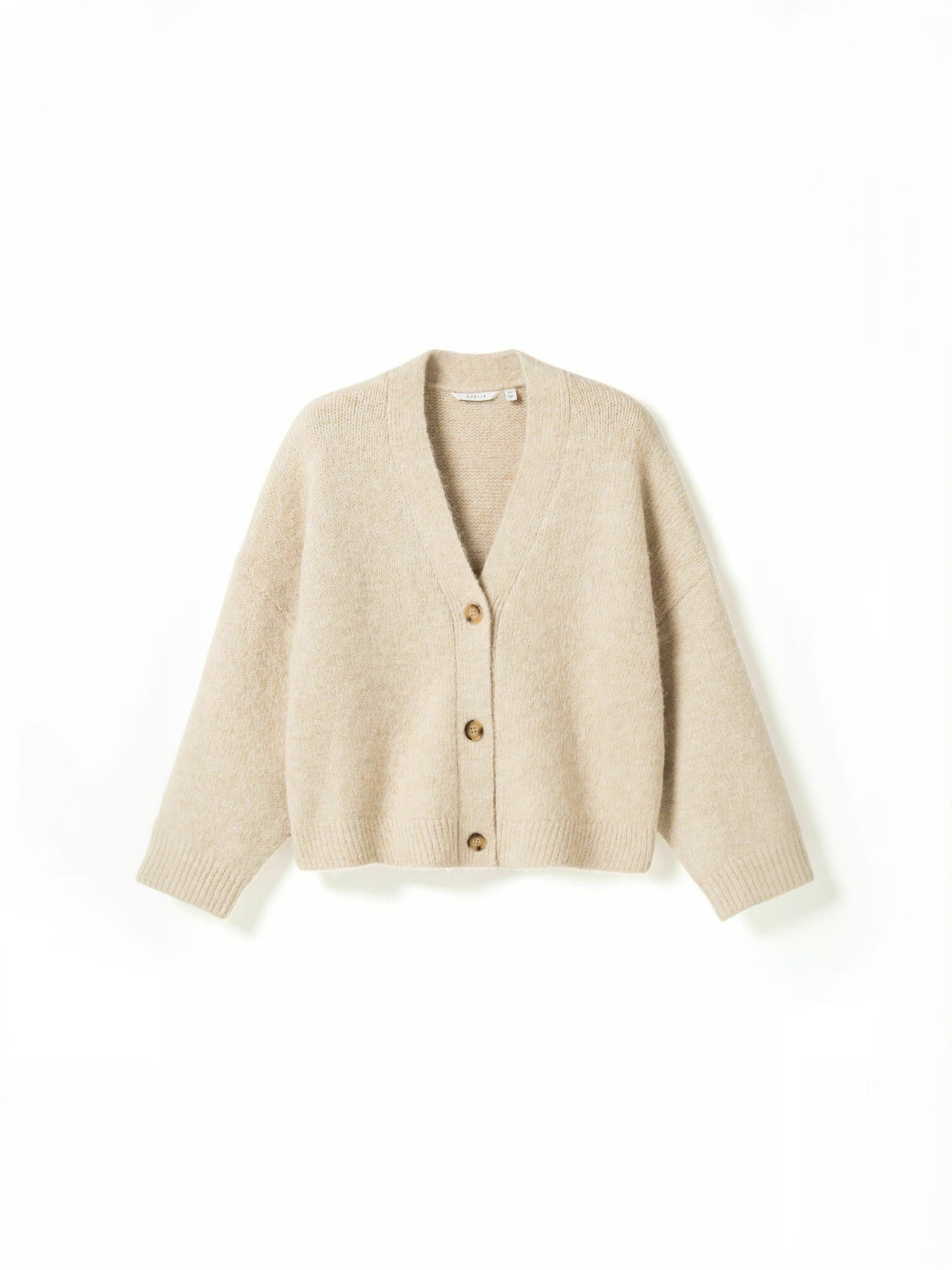 Noella Cardigan ' N-Laiana ' i beige: forside