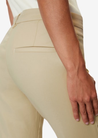 Marc O'Polo Slim fit Trousers 'Tiva' in Beige