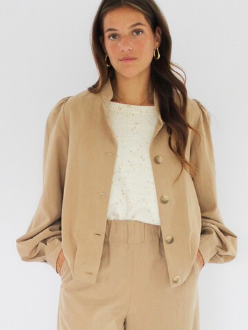 Honnête Atelier Übergangsjacke 'Doris'‌‌‌‌‌‌‌‌‌ in Braun: Vorderseite