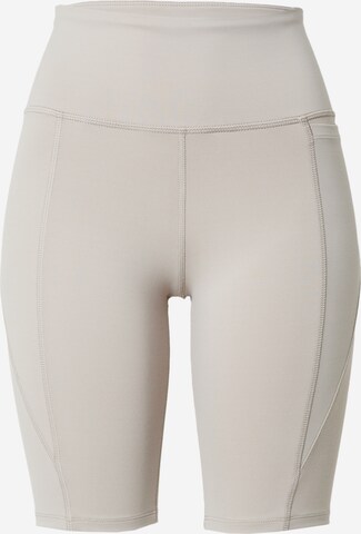 Reebok Skinny Sportbroek in Grijs: voorkant