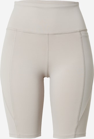 Reebok Skinny Sportbroek in Grijs: voorkant