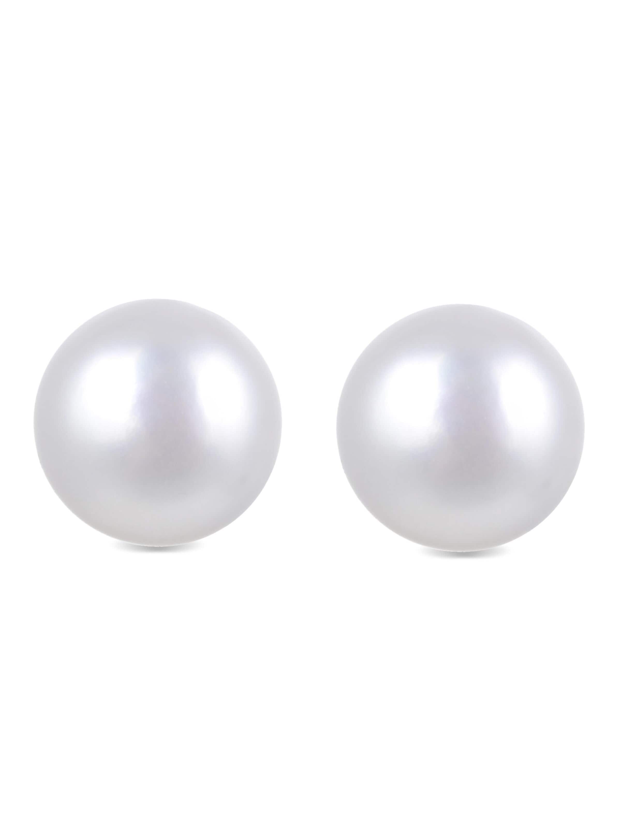 Orecchini 'Básico' in One Size Luxenter di colore bianco perla, Visualizzazione prodotti