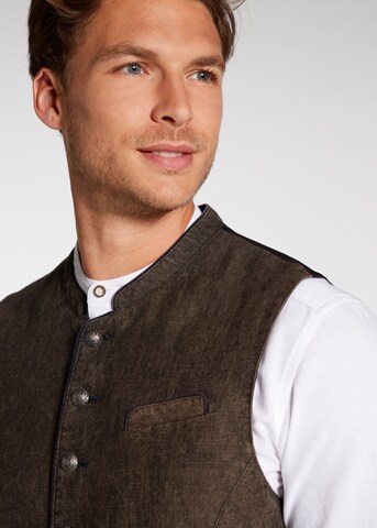 SPIETH & WENSKY Traditional Vest 'Pinto' in Brown