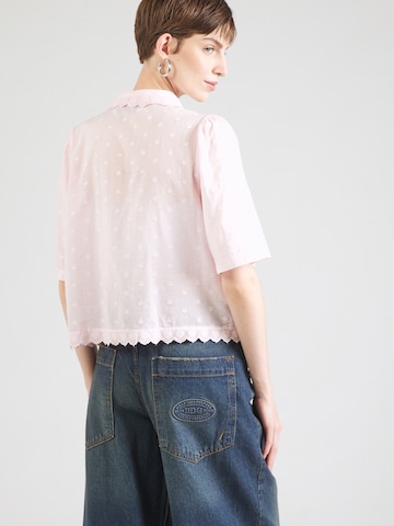 PIECES Blouse 'PCJihanna' in Pink