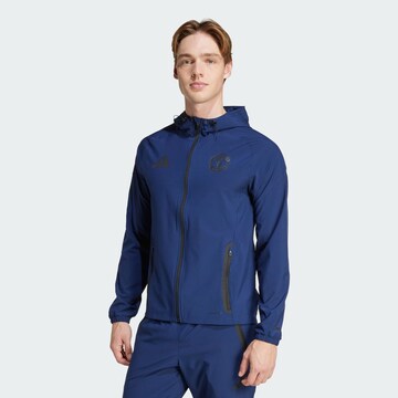 ADIDAS PERFORMANCE Trainingsjacke 'Manchester United Tiro 25 Competition' in Blau: Vorderseite
