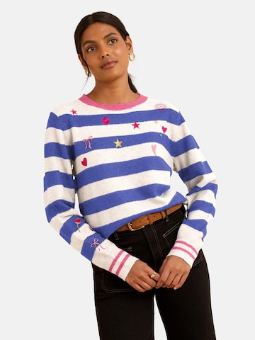 love & roses Pulóver - kék: elől