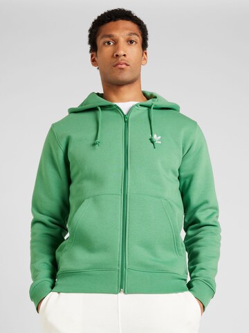 Veste de survêtement ADIDAS ORIGINALS en vert : devant