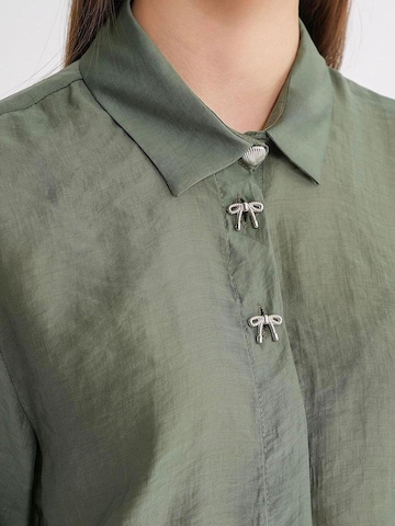 Camicia da donna di MixRay in verde
