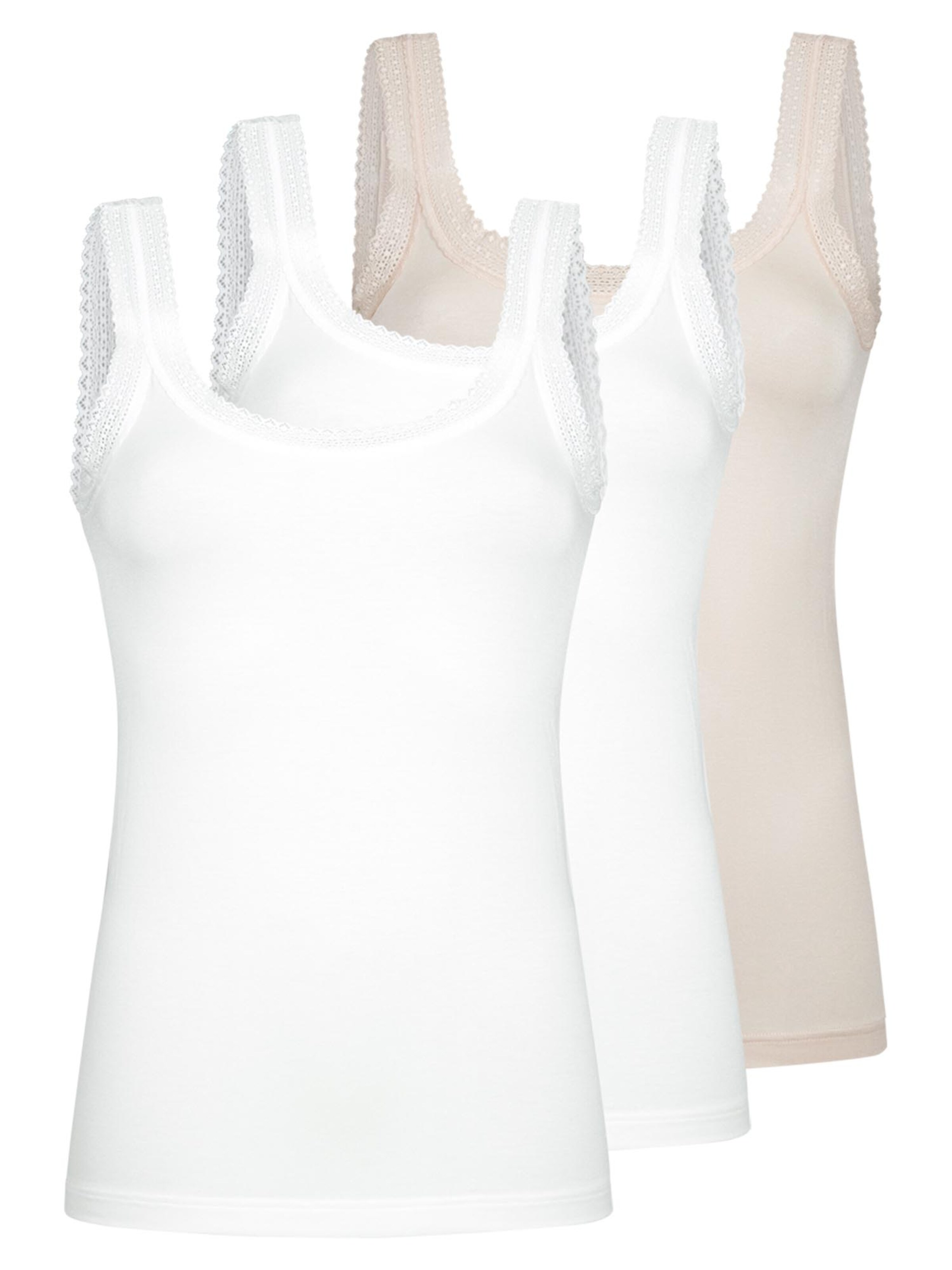 Mey Undershirt 'Modal Lace' in Beige: front