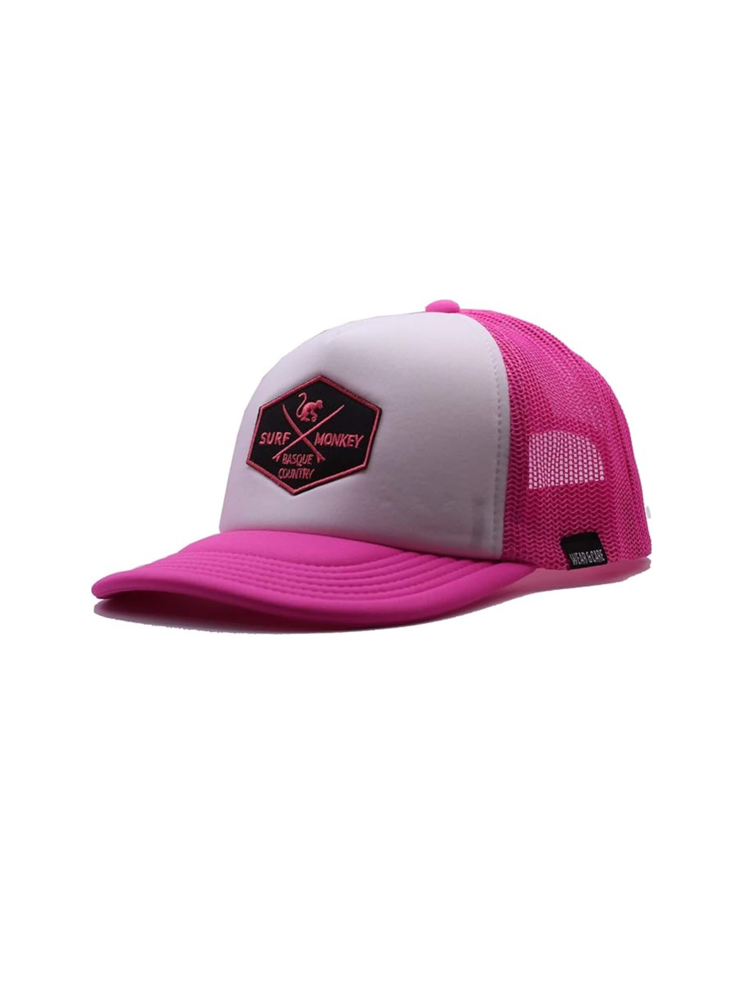 Chapeau Surf Monkey en rose : devant