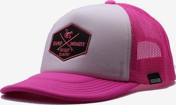 Chapeau Surf Monkey en rose : devant