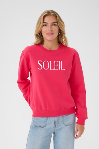 Kaffe Sweatshirt 'Anne' in Roze: voorkant