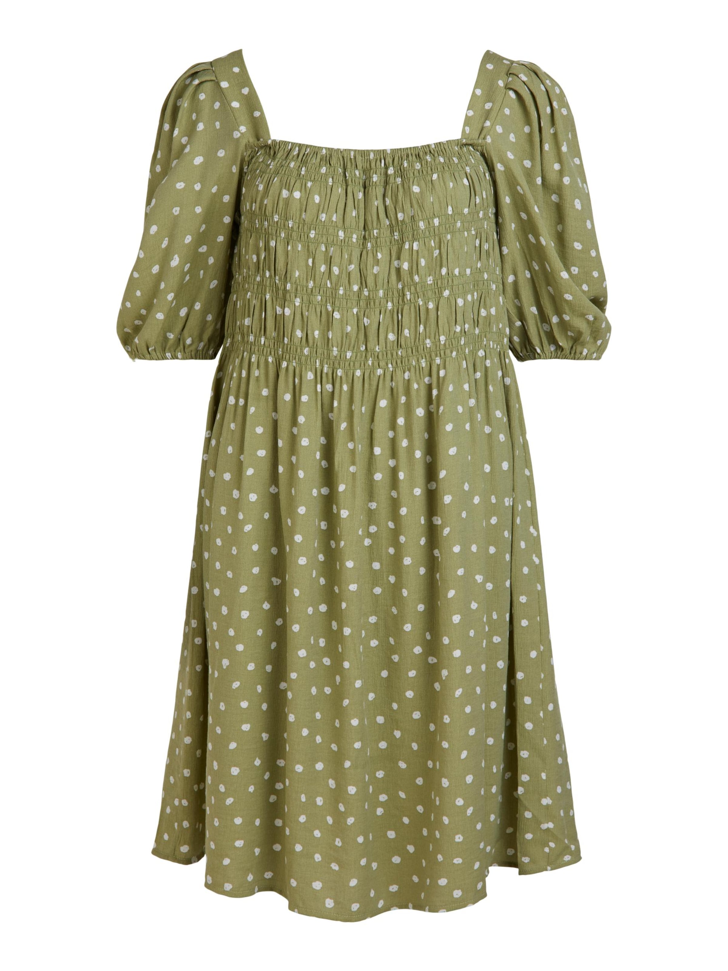 Rochie 'Juna' de la OBJECT pe verde: față