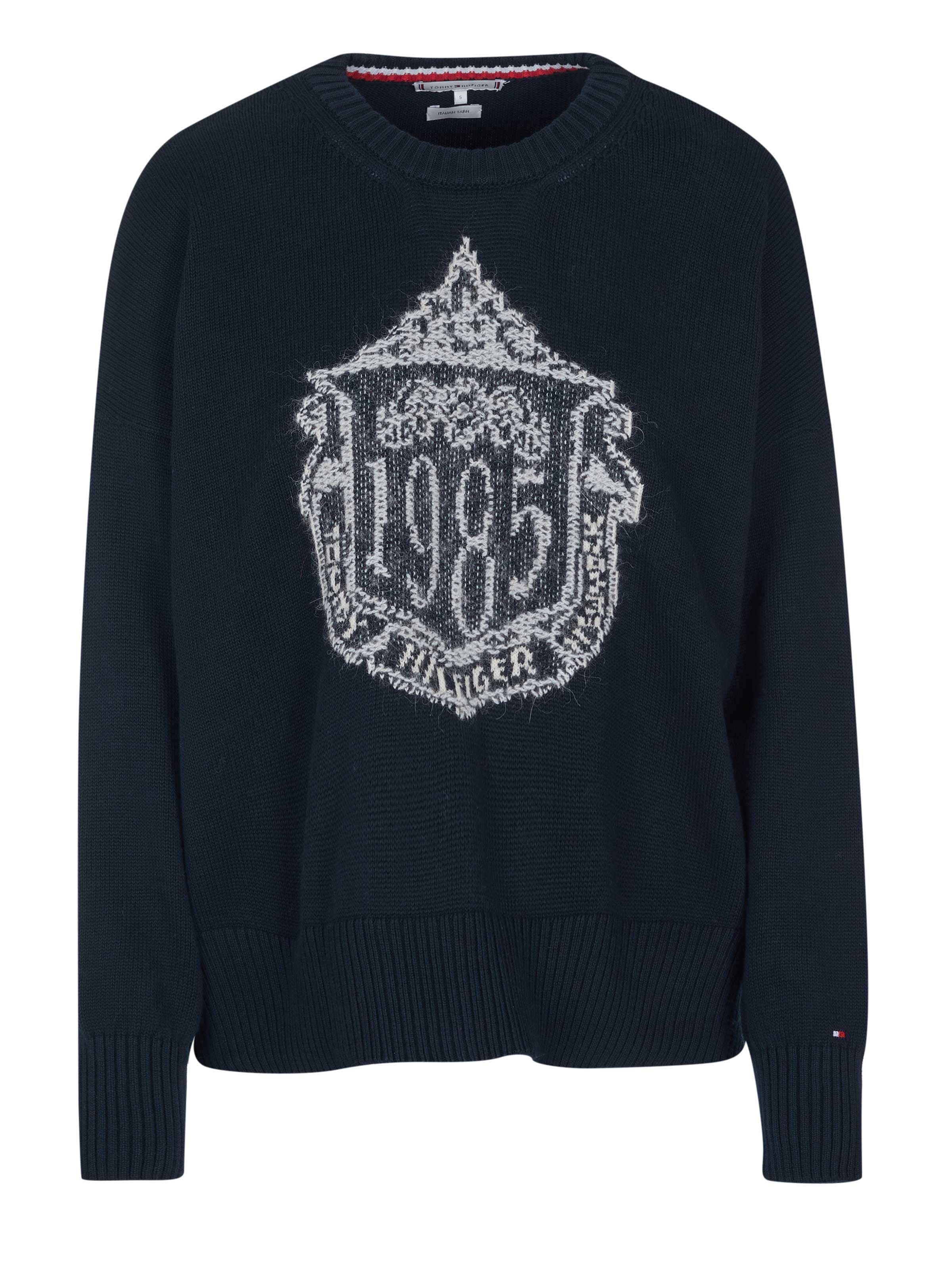 TOMMY HILFIGER Sweater 'Tommy Hilfiger Pullover' in Blue: front