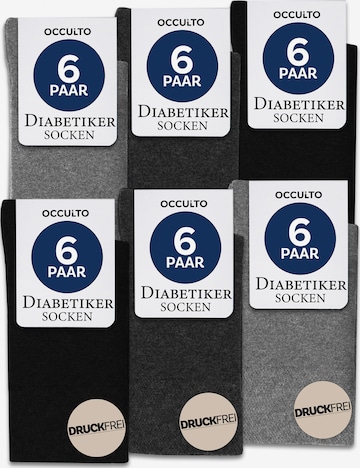 Occulto Socks 'Oliver' in Grey: front