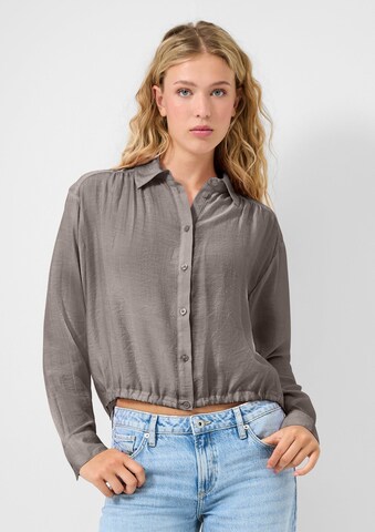 QS Bluse in Braun: Vorderseite
