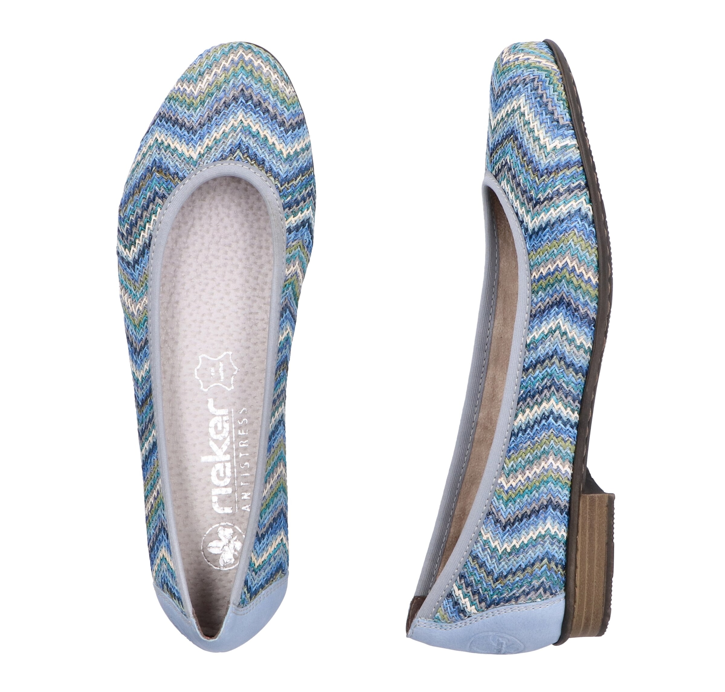 Ballerines Rieker en bleu