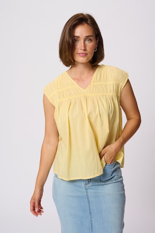 Kaffe - Blusa 'KAThua' em amarelo: frente