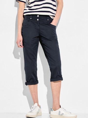 CECIL Slimfit Broek 'New York' in Blauw: voorkant